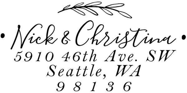 Classic Address Stamp - Graceful