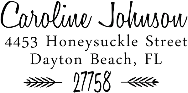 Classic Address Stamp - Love Story