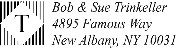 Classic Address Stamp - Monogram – Classic
