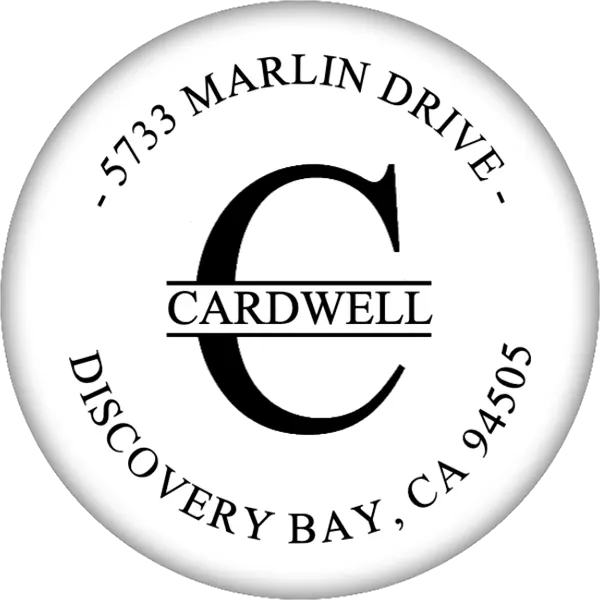Monogram Address Stamp - Classic