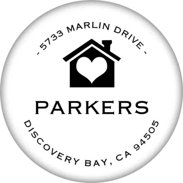 Monogram Address Stamp - House