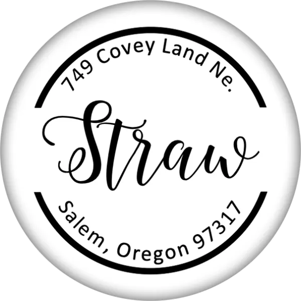 Monogram Address Stamp - Innocense