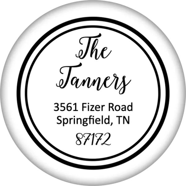 Monogram Address Stamp - Simplicity