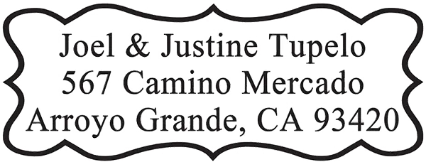 Classic Address Stamp - Vintage Border 1