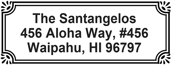 Classic Address Stamp - Vintage Border 3