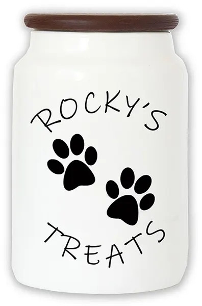 Dog Treat Jar - Dog Paws