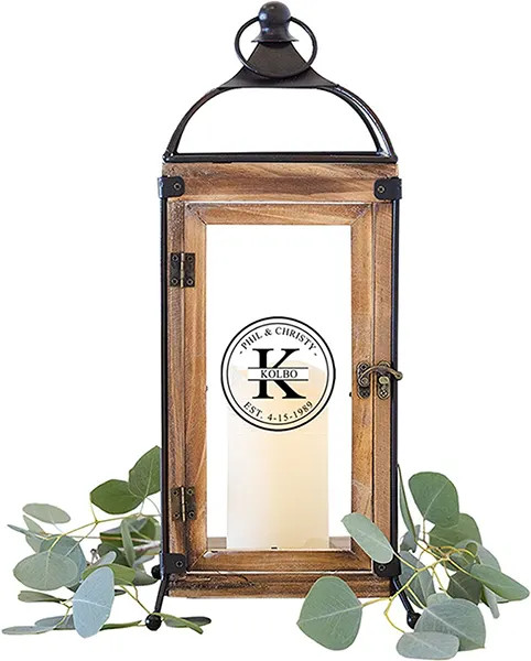 Rustic Lantern - Bold Monogram