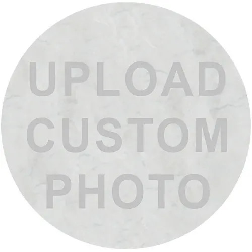 Beveled Glass Holiday Ornament - Round Custom Photo