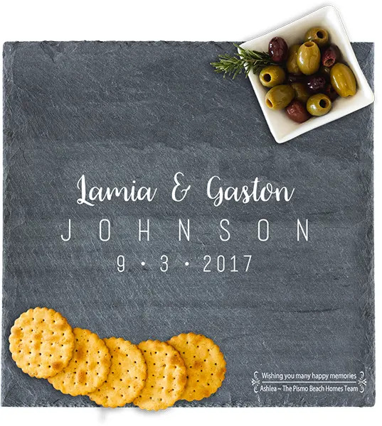 Slate Cheese Board - Whimsical