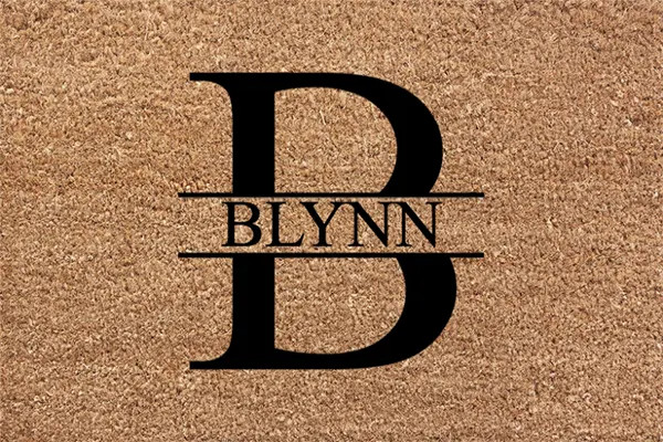 Welcome Home Doormat - Monogram