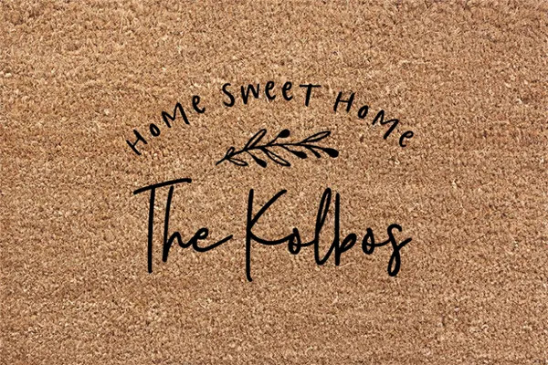 Welcome Home Doormat - Rustic