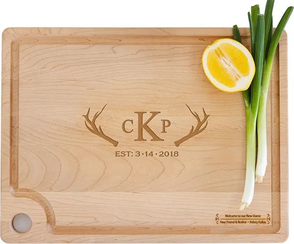 Maple Cutting Board - Antlers