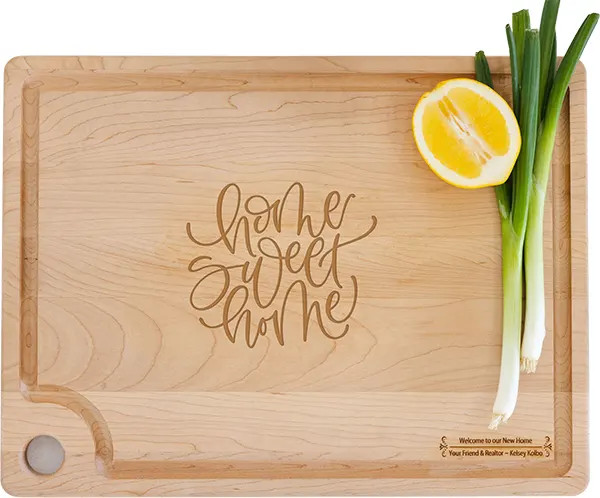 Maple Cutting Board - Home Sweet Home 1