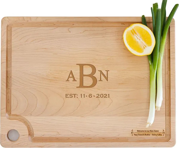 Maple Cutting Board - Initials