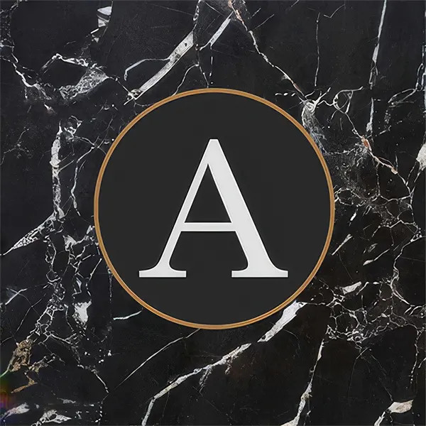 Sandstone Coaster Set - Black Marble