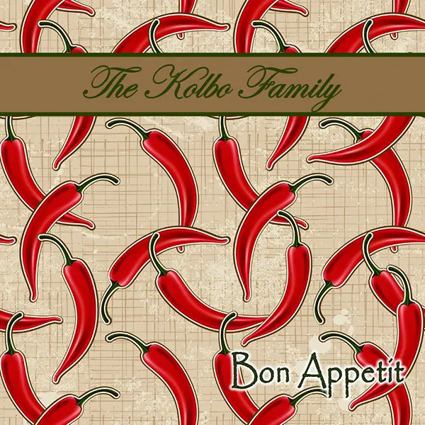 Sandstone Coaster Set - Chili Peppers