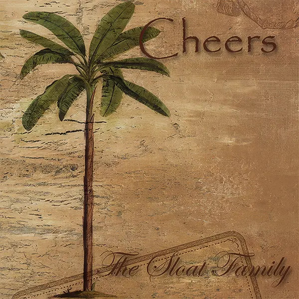 Sandstone Coaster Set - Palms