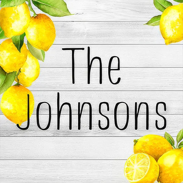 Sandstone Coaster Set - Summer Lemon