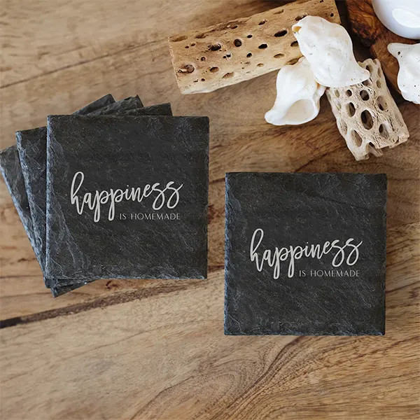Slate Coaster Set - Happiness is Homemade