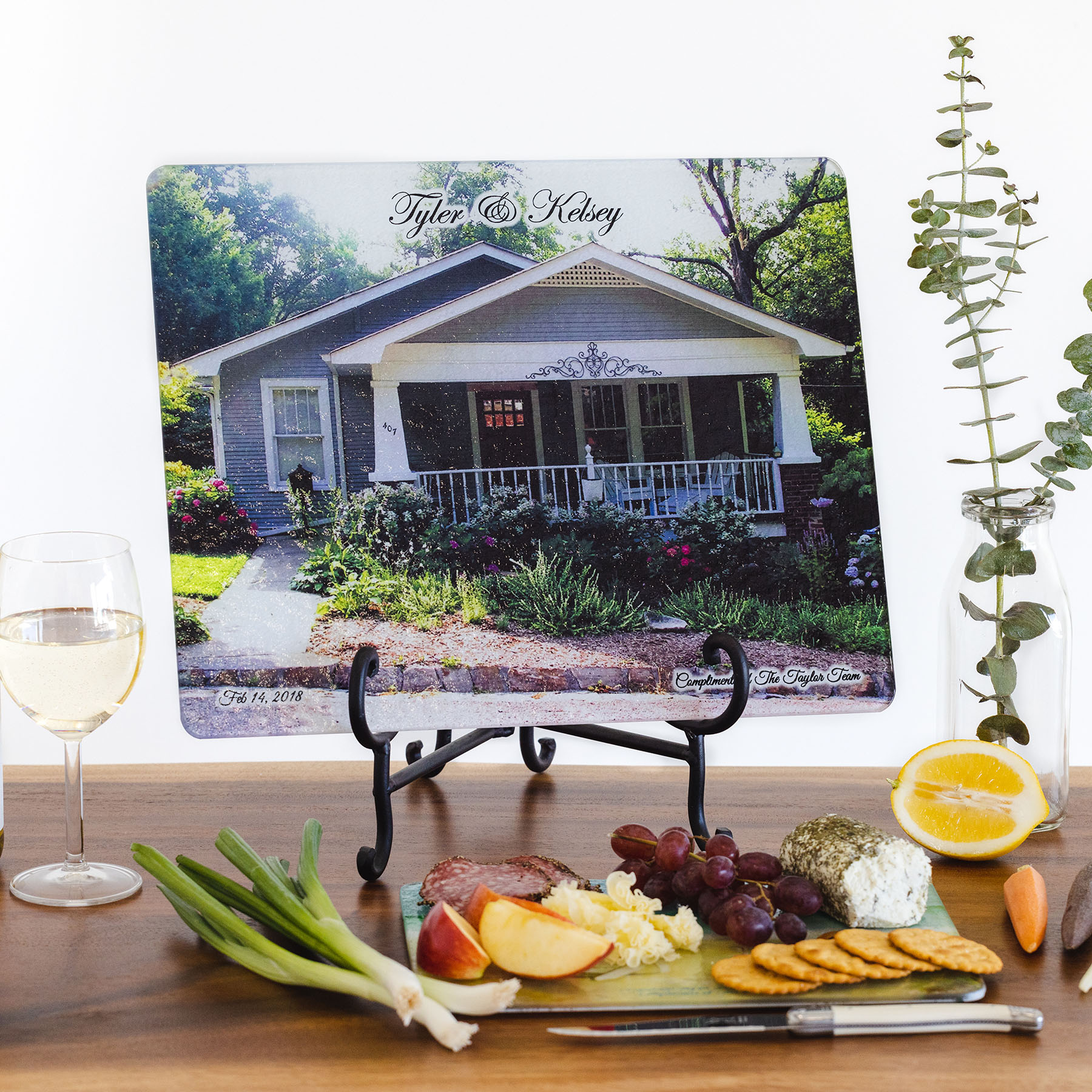 Large Tempered Glass Cutting Board - 12" × 15" Closing Gift