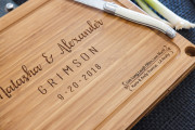 Bamboo Cheese Board with Glass Cutting Board & 3 Cheese Tools Photo