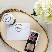 Monogram Address Stamp Photo