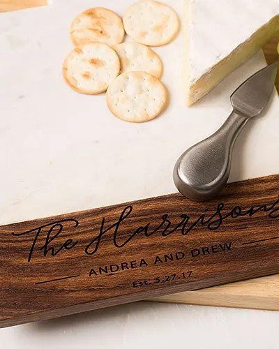Italian Marble & Acacia Wood Cheese Board Closing Gift