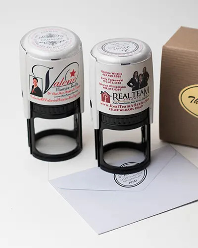Monogram Address Stamp Closing Gift